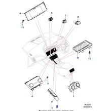 Bryterpanel Jaguar iPace