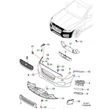 Jaguar XF Grill sort