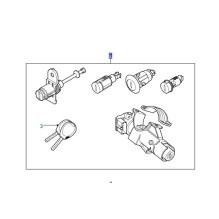 Land Rover Freelander 1 Komplett låsesett
