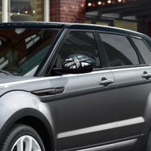 Range Rover Evoque Speilkapper Union Jack monochrome