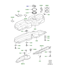 Discovery 3/4, Range Rover Sport - Holder for drivstofftank